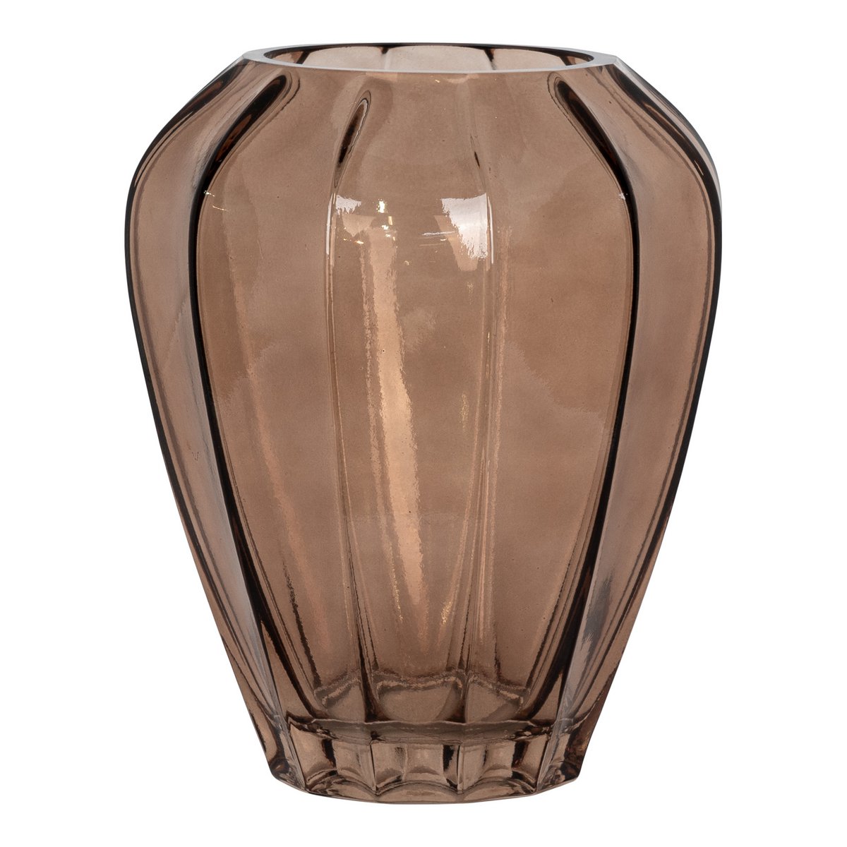 House Nordic - Vaas - Bruin - Ø22 H29cm 1 House Nordic - Vaas - Bruin - Ø22 H29cm