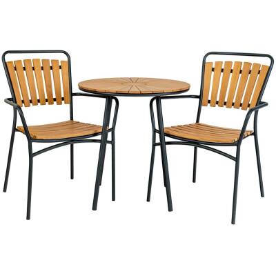 Cleveland ronde cafétafel teak – Ø 70 cm - House Nordic