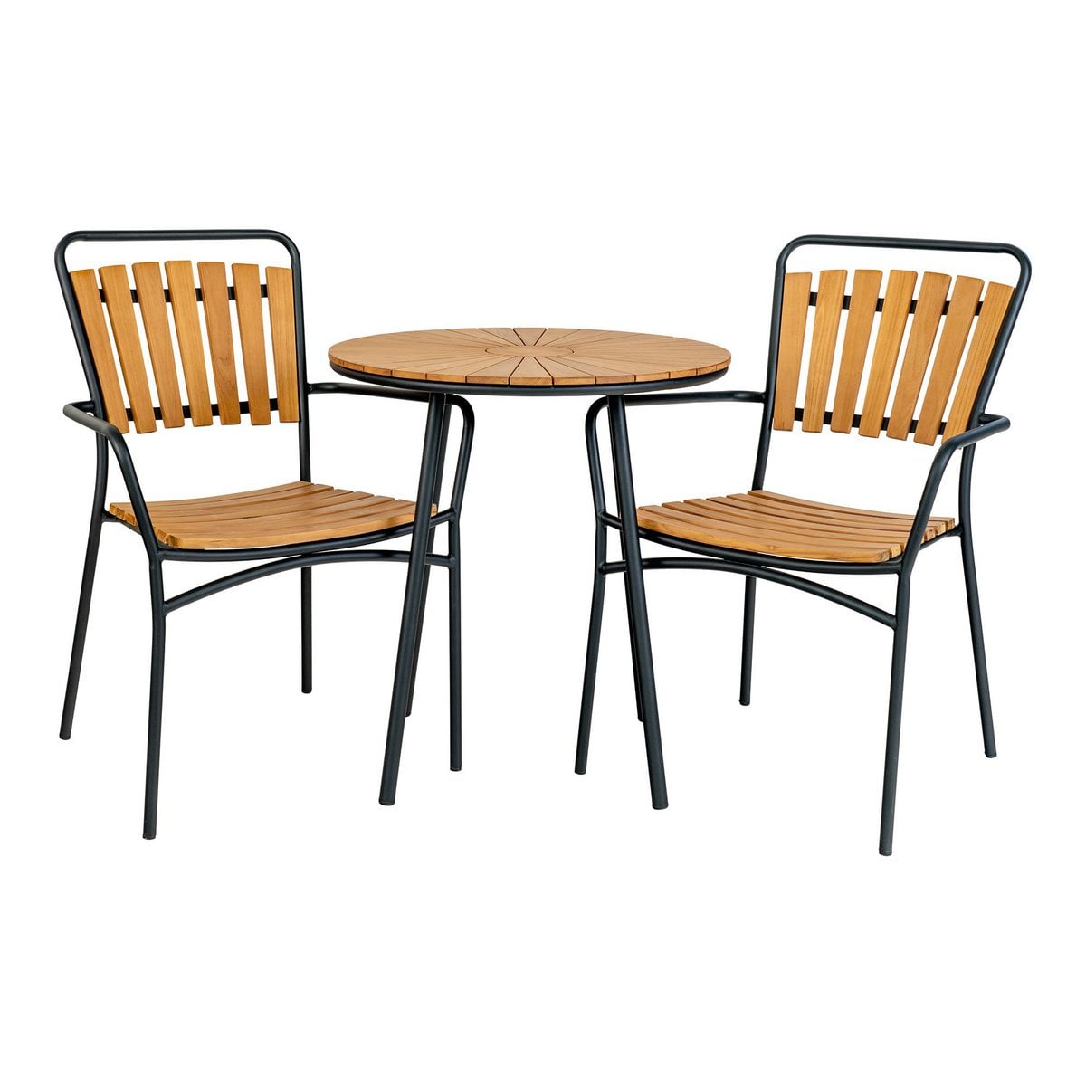 Cleveland ronde cafétafel teak – Ø 70 cm - House Nordic 3 Cleveland ronde cafétafel teak – Ø 70 cm - House Nordic
