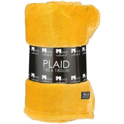 Plaid Famke - Geel - L180xB130cm - Mica Decorations