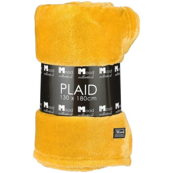 Plaid Famke - Geel - L180xB130cm - Mica Decorations