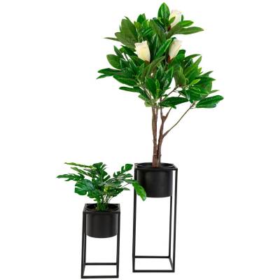 Marla Bloempotten - Zwart - Set van 2 - House Nordic