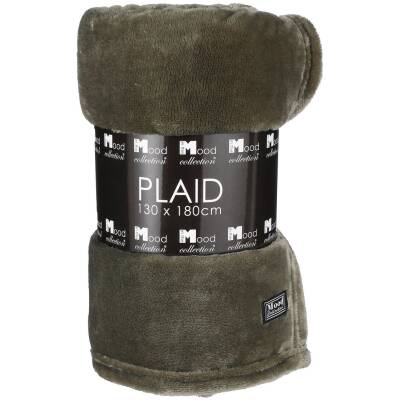 Plaid Famke - Donkergroen - L180xB130cm - Mica Decorations