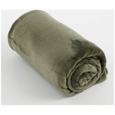 Plaid Famke - Donkergroen - L180xB130cm - Mica Decorations