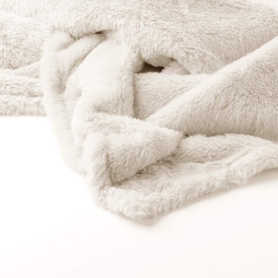 Dutch Decor Lize Plaid Snow White - 100% gerecycled polyester - 140x180cm 3 Dutch Decor Lize Plaid Snow White - 100% gerecycled polyester - 140x180cm