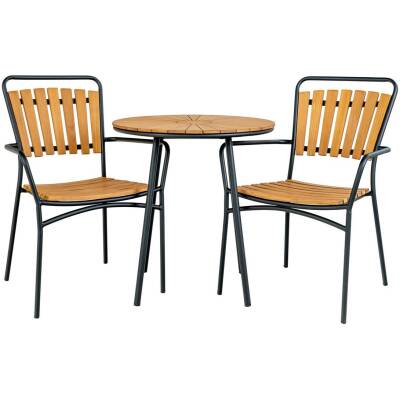 Cleveland ronde cafétafel teak – Ø 70 cm - House Nordic