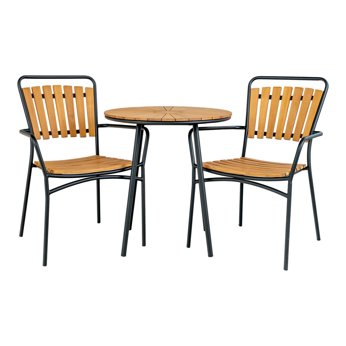 Cleveland ronde cafétafel teak – Ø 70 cm - House Nordic 4 Cleveland ronde cafétafel teak – Ø 70 cm - House Nordic
