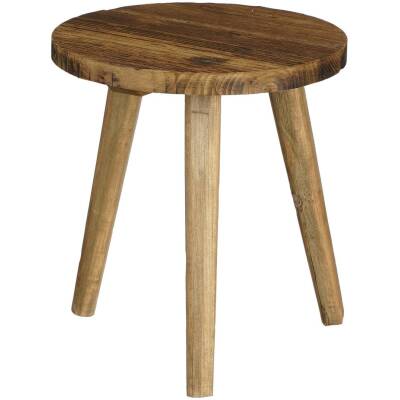 Bold Bijzettafel - H28xD26 cm - Bruin