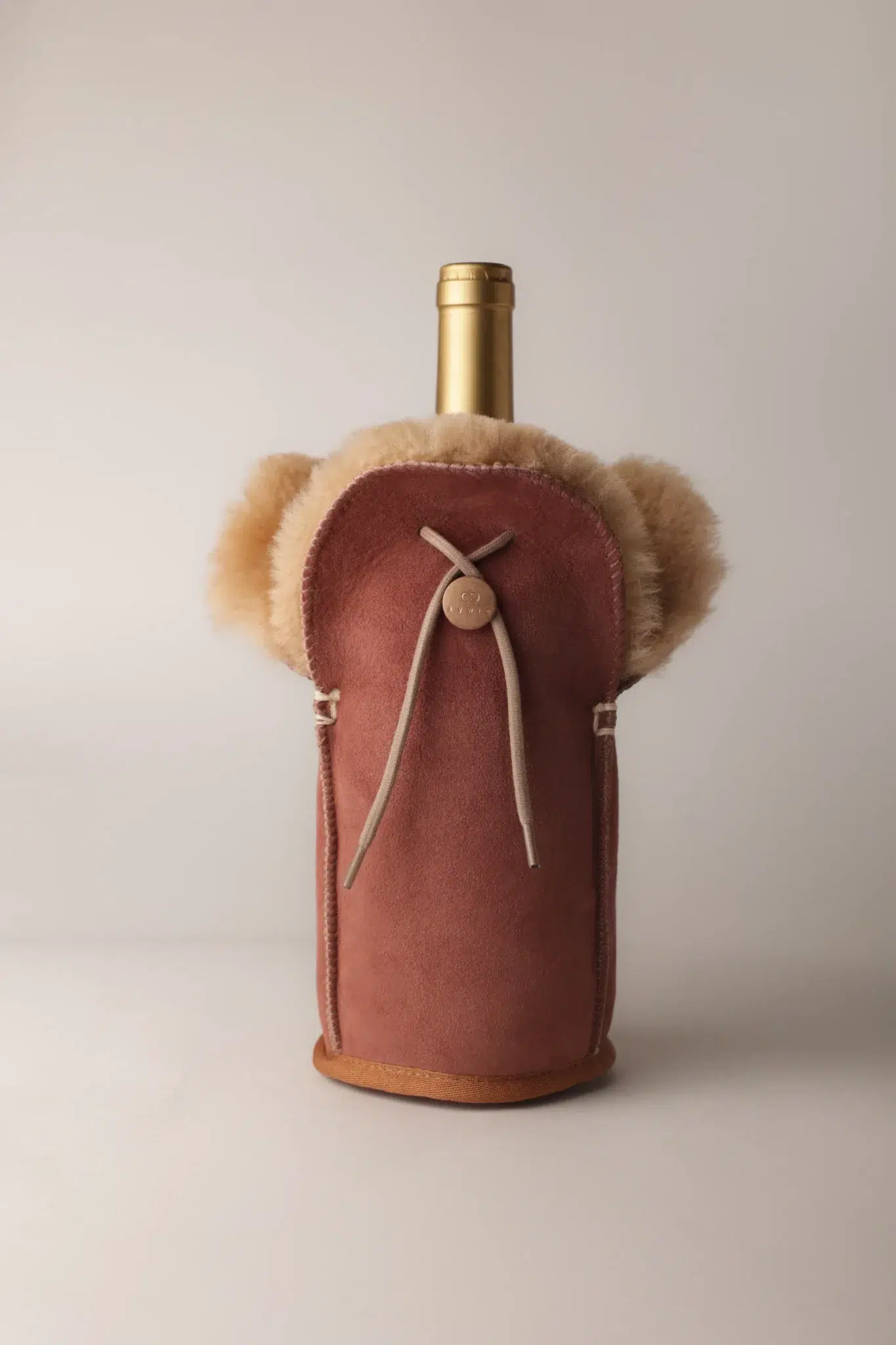 Kywie Champagnekoeler - terra suede 2 Kywie Champagnekoeler - terra suede