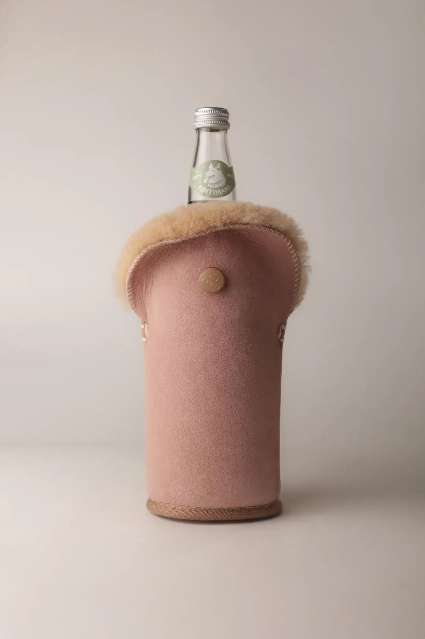 Kywie wijnkoeler - tulp - nude onyx suede