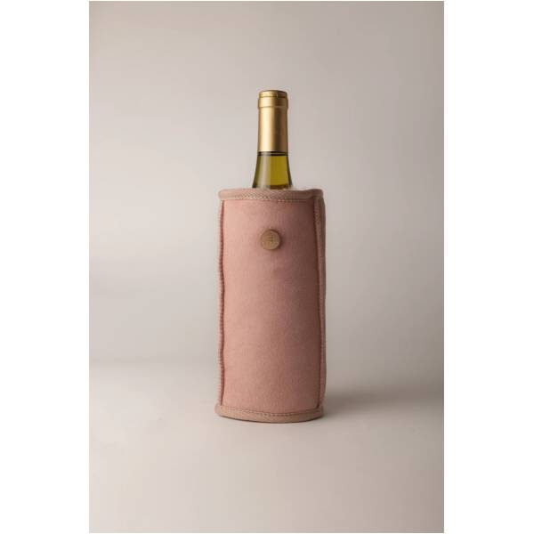 Kywie wijnkoeler - nude onyx suede
