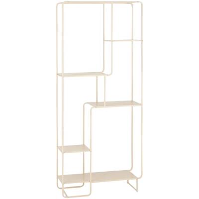 Jules Open kast – Metaal – L76 x B30 x H178 cm – Lichtbruin