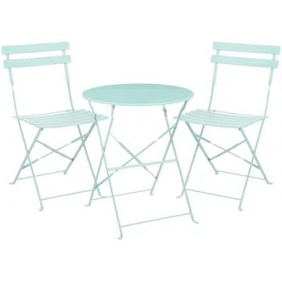 Mica Decorations - bistroset Laurence - Lichtgroen - set van 3