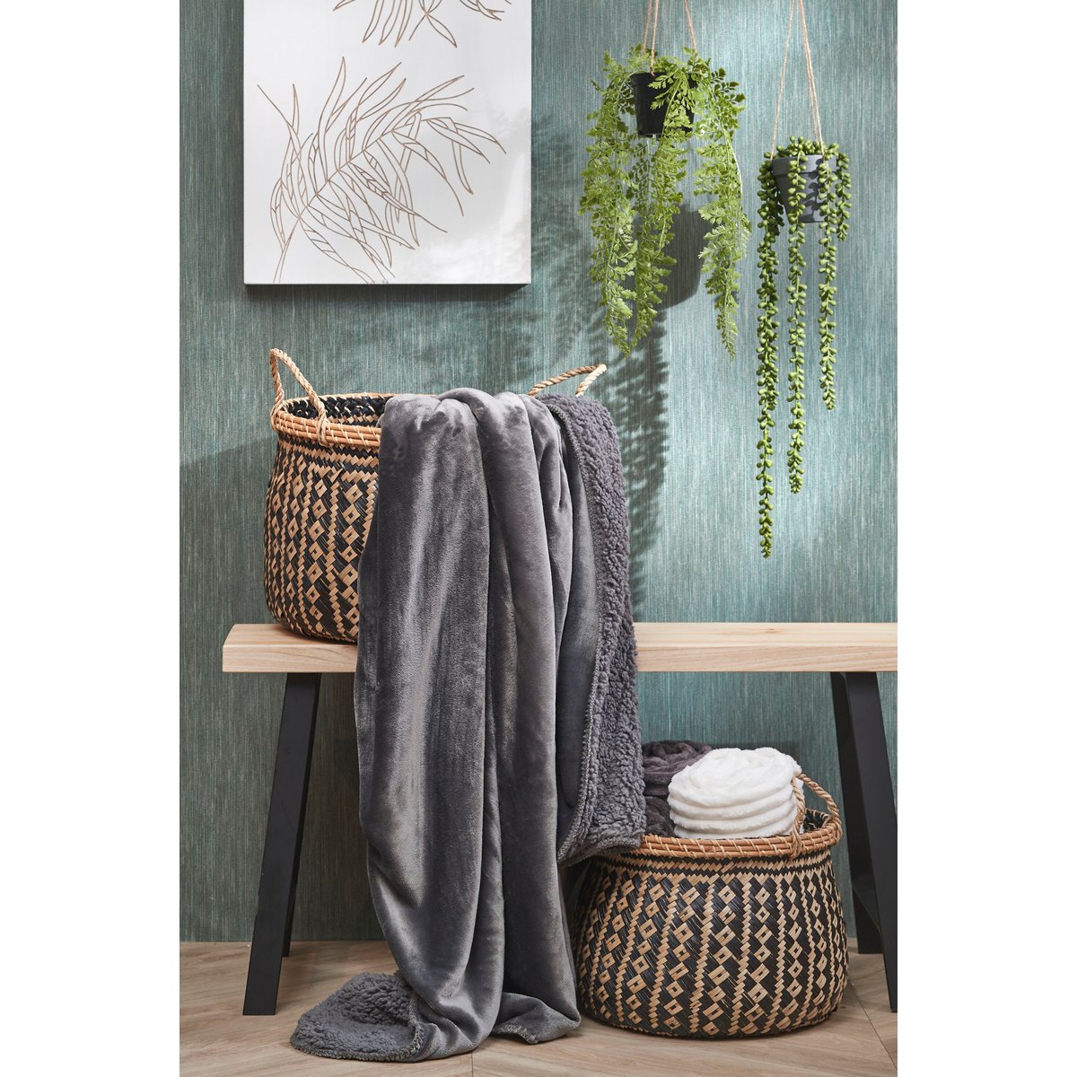 Mica Decorations - Mardy - Antraciet - 200x150cm 4 Mica Decorations - Mardy - Antraciet - 200x150cm