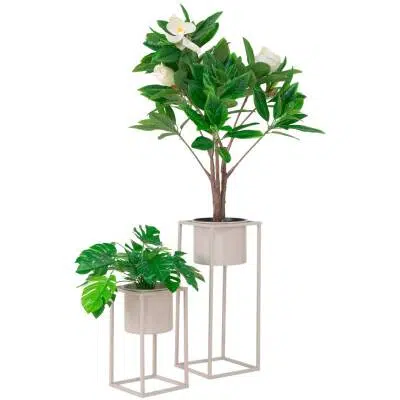 Marla Bloempotten - Beige/Grijs - Set van 2 - House Nordic