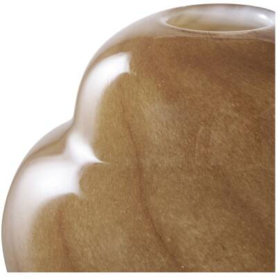 House Nordic - glazen vaas bruin – D16,5×H17cm