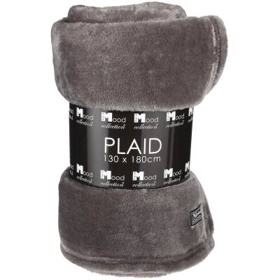 Plaid Famke - Antraciet - L180xB130cm - Mica Decorations