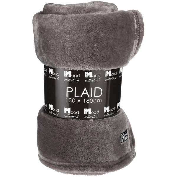 Plaid Famke - Antraciet - L180xB130cm - Mica Decorations