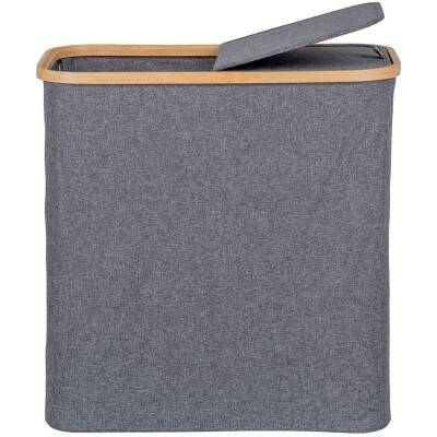 House Nordic - Noto Wasmand - Donkergrijs - 54x33x54 cm