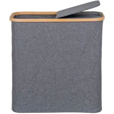 House Nordic - Noto Wasmand - Donkergrijs - 54x33x54 cm