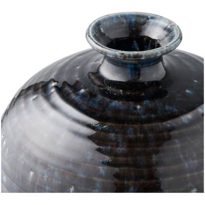House Nordic - Orna vaas donkerblauw – D27×H44,5cm