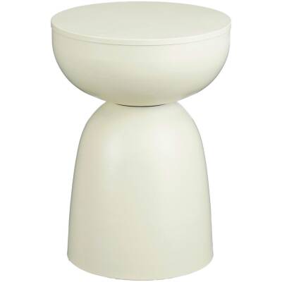 Bijzettafel Elliott - Gebroken wit - 45cm hoog - Mica Decorations
