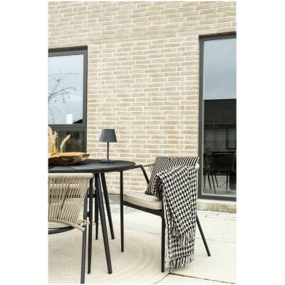 House Nordic - Plaid - zijruit zwart/beige - 130x180cm