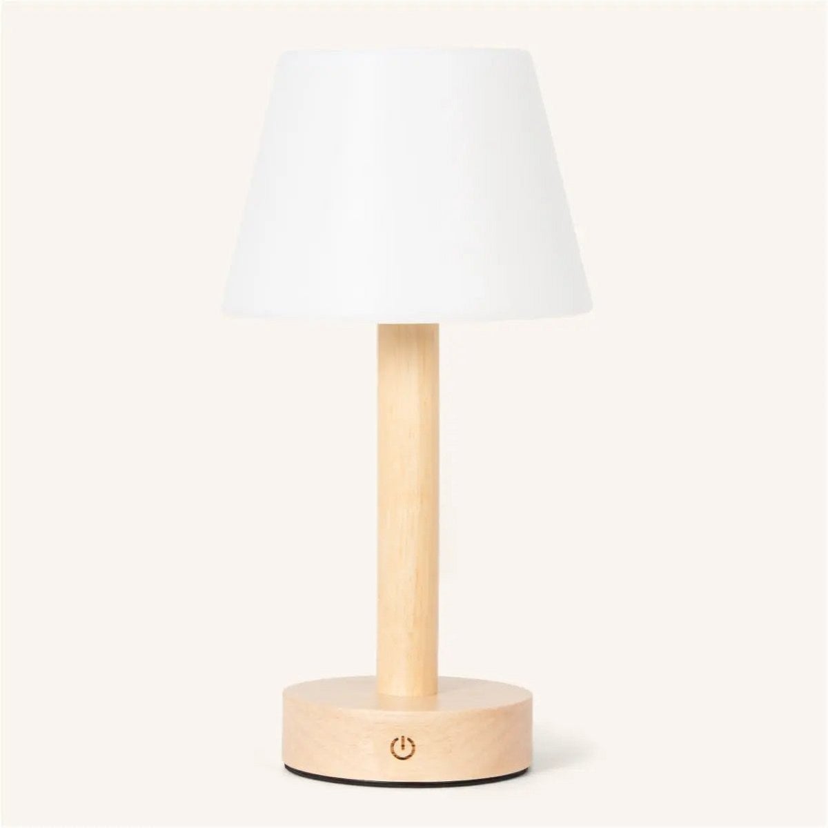 Zoe Lichtbruine Houten Oplaadbare Tafellamp - tot 80 uur 1 Zoe Lichtbruine Houten Oplaadbare Tafellamp - tot 80 uur