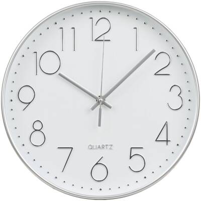 Lalibela wandklok zilver ā Ć 30 cm - House Nordic