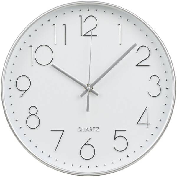 Lalibela wandklok zilver – Ø 30 cm - House Nordic