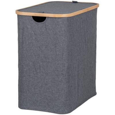 House Nordic - Noto Wasmand - Donkergrijs - 54x33x54 cm