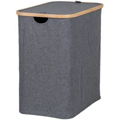 House Nordic - Noto Wasmand - Donkergrijs - 54x33x54 cm