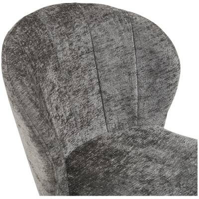 Roanne eetkamerstoel grijs – zwarte poten - set van 2 - House Nordic
