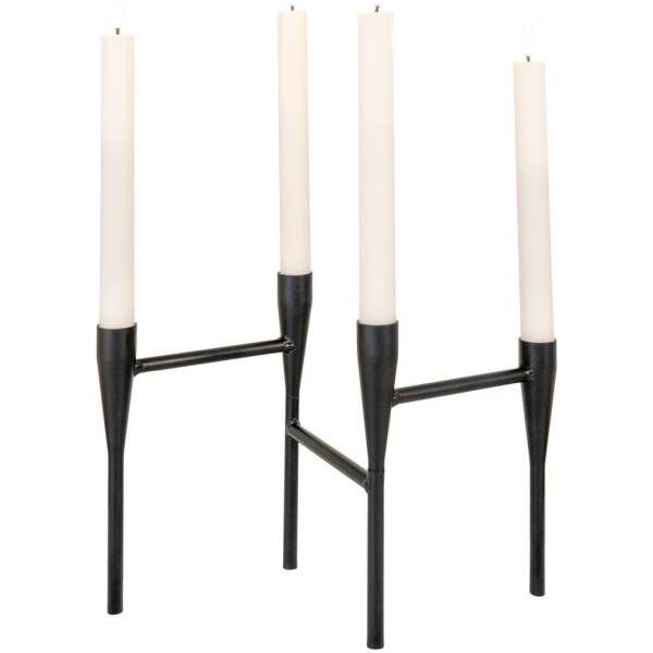 Kaarshouder - Zwart - 15x28x21cm - House Nordic