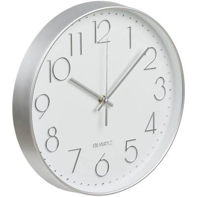 Lalibela wandklok zilver – Ø 30 cm - House Nordic