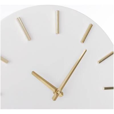 Brixen Wandklok - D36 cm - Wit
