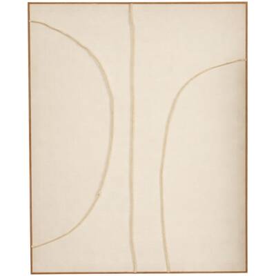 Wanddecoratie - Beige - 100x80x3,5cm