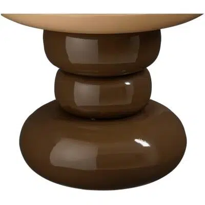 Mica Decorations - Bijzettafel Zita - Bruin - D41cm
