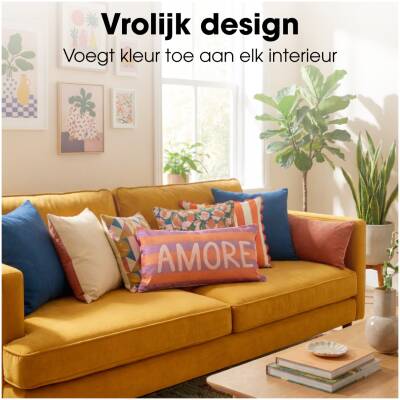 Mica Decorations - Sierkussen Amore - Oranje - 55x35cm