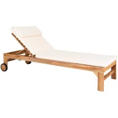 Andorra Kussen voor Ligstoel - Wit - 200x62x6 cm - House Nordic