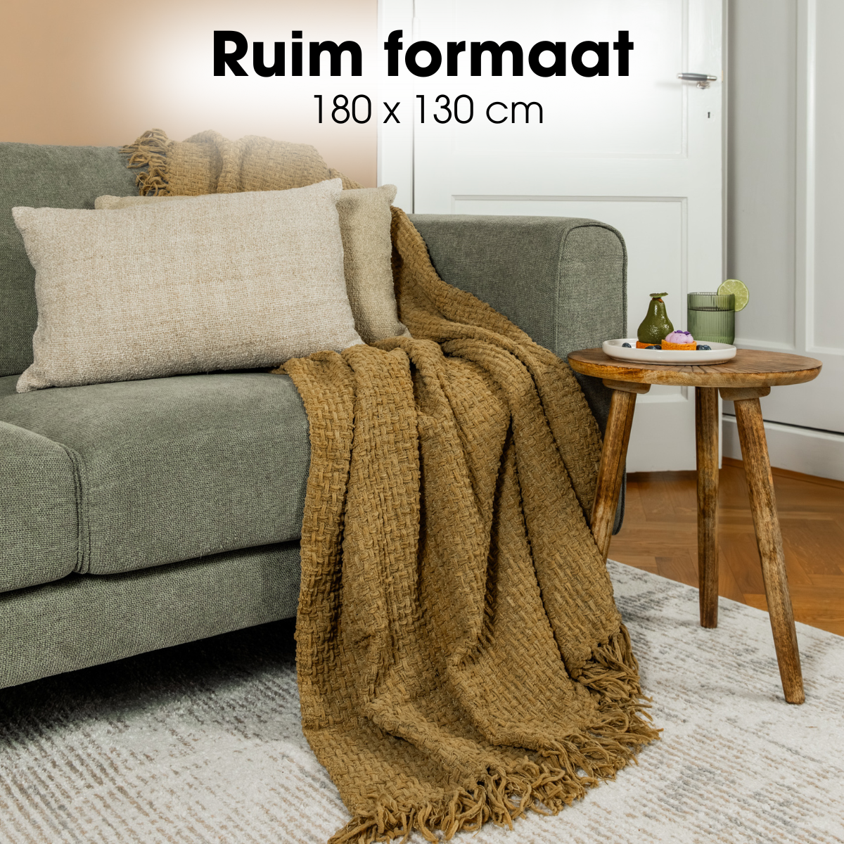 Mica Decorations - Cosenza - Bruin -180x130cm 5 Mica Decorations - Cosenza - Bruin -180x130cm