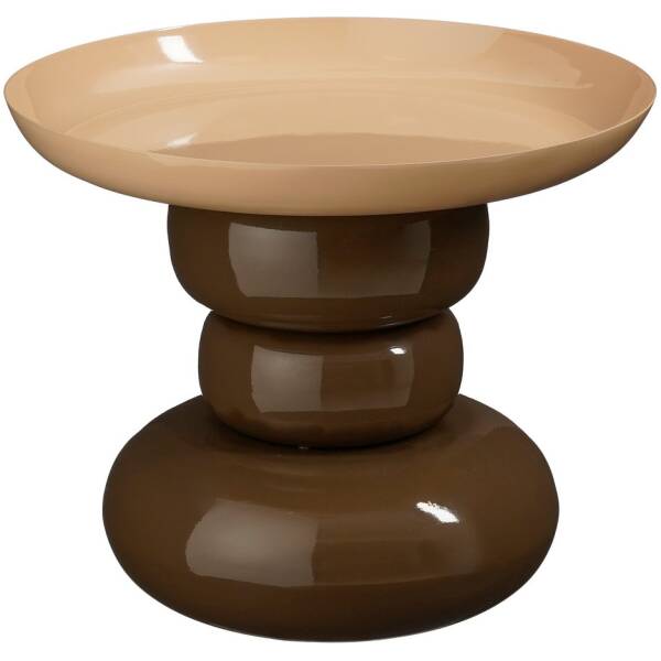 Meubels 27 Mica Decorations - Bijzettafel Zita - Bruin - D41cm