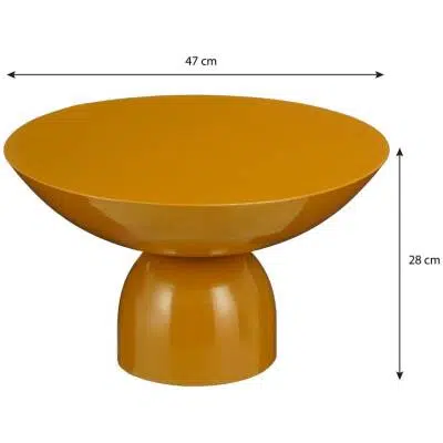 Bijzettafel Celise - Bruin- ijzer - 28 cm Hoog - Mica Decorations