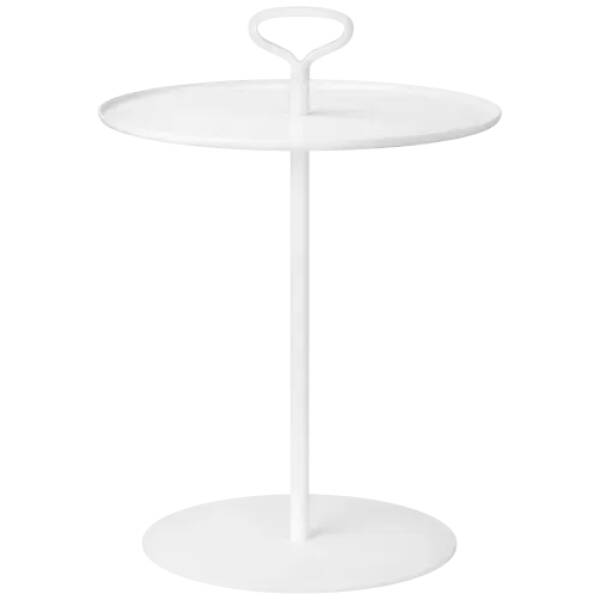 Blomus tuin bijzettafel - Porter - White - D42cmxH58cm