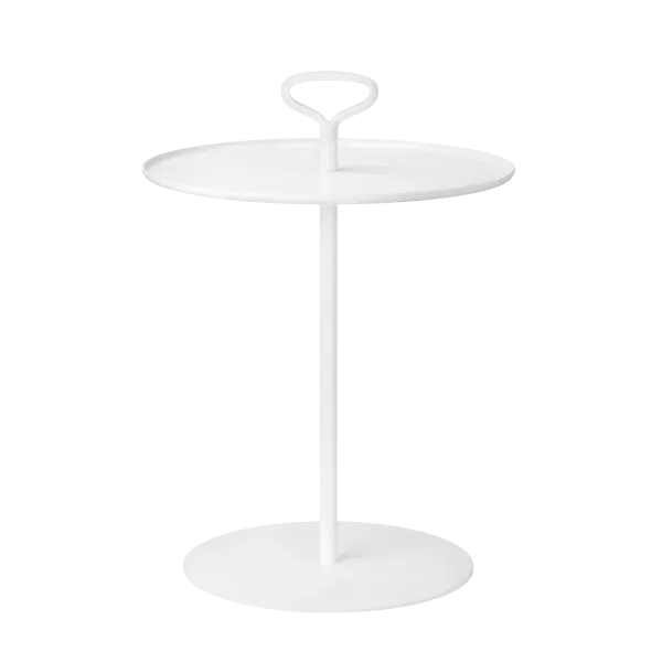 Blomus tuin bijzettafel - Porter - White - D42cmxH58cm 1 Blomus tuin bijzettafel - Porter - White - D42cmxH58cm