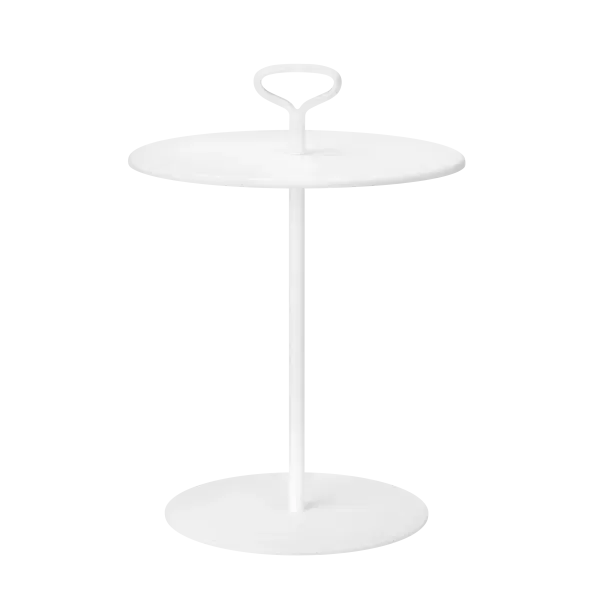 Blomus tuin bijzettafel - Porter - White - D42cmxH58cm 2 Blomus tuin bijzettafel - Porter - White - D42cmxH58cm