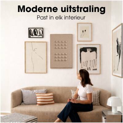 Wanddecoratie Donkerbruin - 60x40 - Mica Decorations