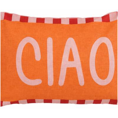 Mica Decorations - Sierkussen Ciao - Oranje - 55x35cm
