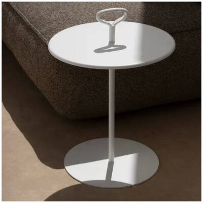 Blomus tuin bijzettafel - Porter - White - D42cmxH58cm