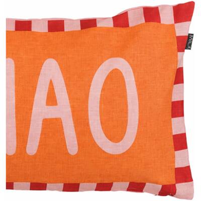 Mica Decorations - Sierkussen Ciao - Oranje - 55x35cm